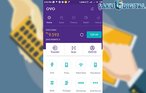 Setelah itu anda klik menu Transfer