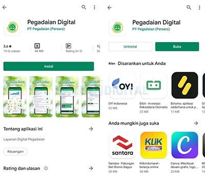 Download Pegadaian digital