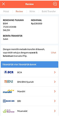 review transaksi