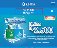 cek saldo isaku