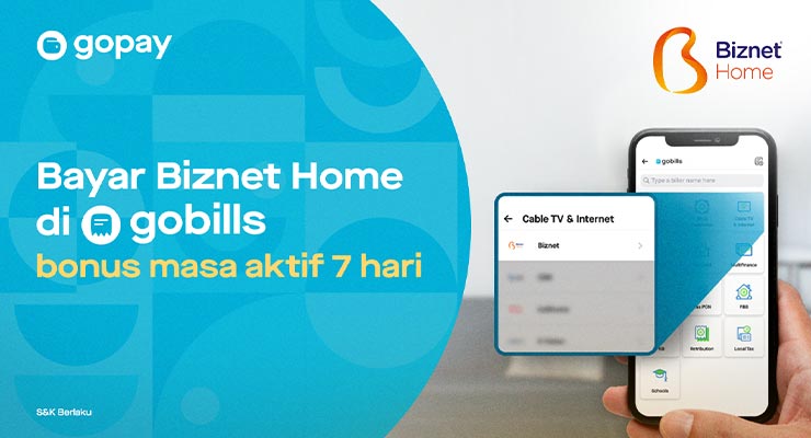 Cara Bayar Biznet Pakai Gopay Terbaru