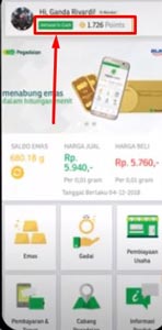 3. Pilih Menu Aktivasi G Cash