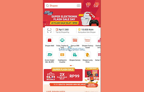 1 Buka Aplikasi Shopee