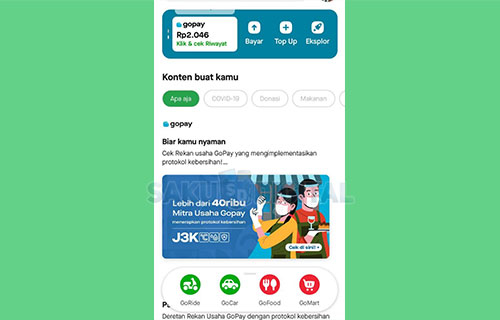 1 Buka Aplikasi Gojek