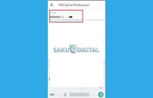 5 Masukan Nomor Virtual Account