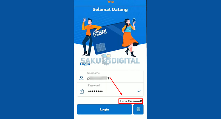 3 Klik Lupa Password