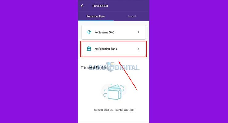3 Pilih Ke Rekening Bank