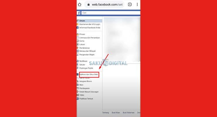 6 Klik Aplikasi dan Situs Web