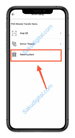 4 Pilih Ke Rekening Bank