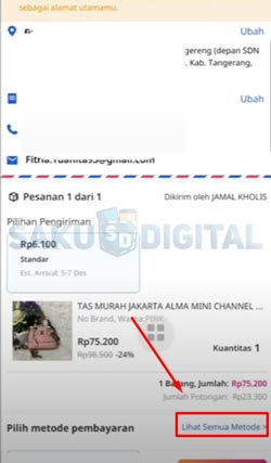 7 Pilih Metode Pembayaran