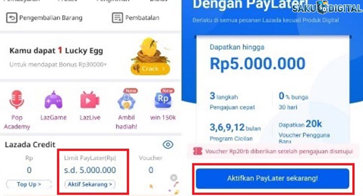 Cara Mendapatkan Lazada Paylater