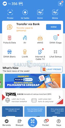 1 Buka Aplikasi Dana