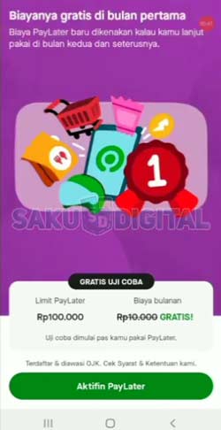 2 Klik Menu Gopay Paylater