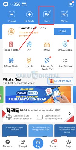 2 Pilih Menu Kirim