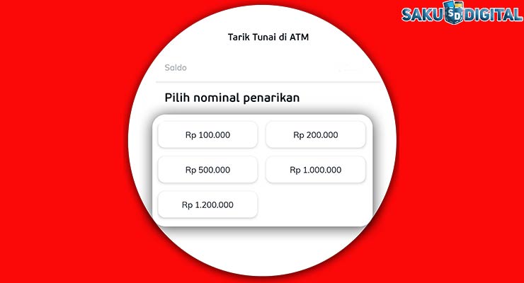 3 Tentukan Nominal Tarik Tunai