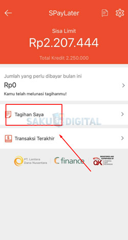 4 Klik Tagihan Saya 1