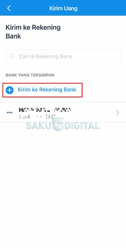 4 Klik Tambah Kirim Ke Rekening Bank