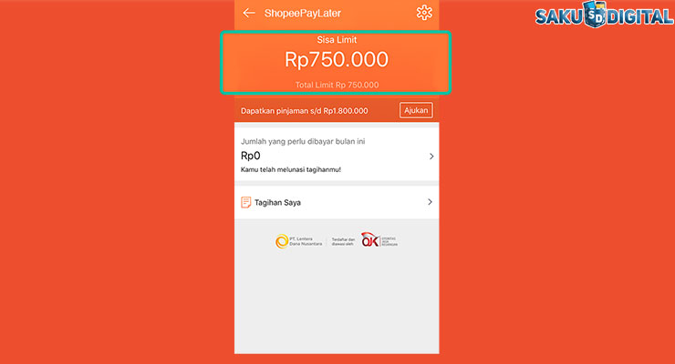 Limit Shopee Paylater