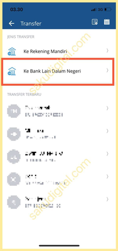 Pilih Antar Bank