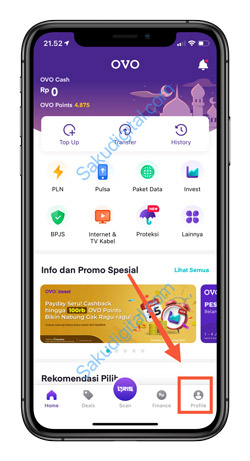 3 Klik Menu Profile