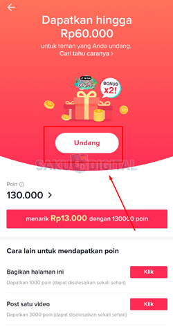 3 Klik Menu Undang 1