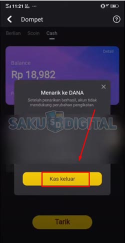 8 Klik Kas Keluar