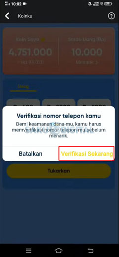 Lakukan Verifikasi Nomor Telepon