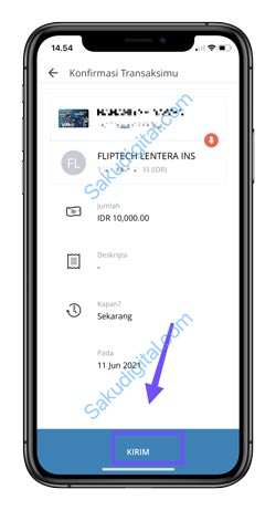 14 Klik Kirim 1