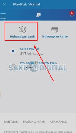 4 Tap Hubungkan Rekening Bank Baru