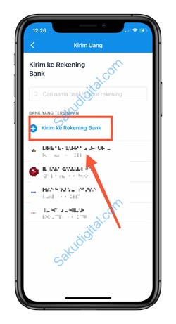 4 Tap Tambah Ke Rekening Bank