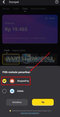 6 Pilih ShopeePay