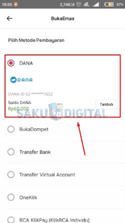 7 Pilih Metode Pembayaran 1