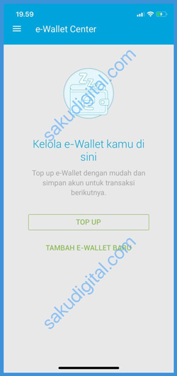 Klik Tambah E Wallet Baru