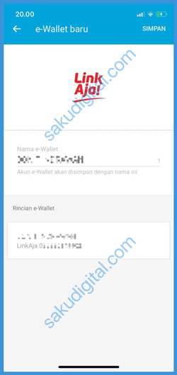 Konfirmasi E Wallet Baru