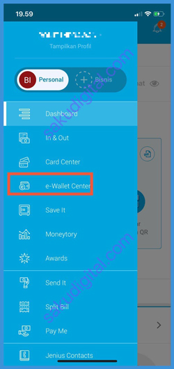 Pilih E Wallet Center