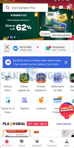 1 Buka Aplikasi Bukalapak