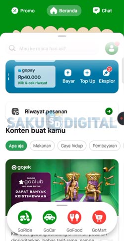 1 Buka Aplikasi Gojek 1