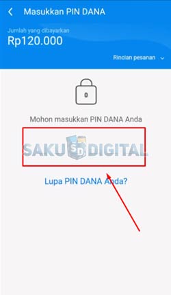 10 Masukkan PIN DANA 1