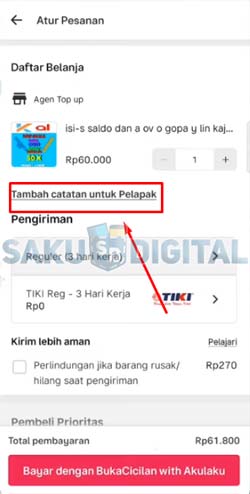 7 Klik Tambahkan Catatan