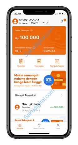 1 Buka Aplikasi SeaBank