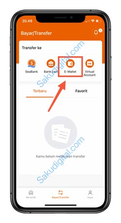 3 Pilih Menu E Wallet
