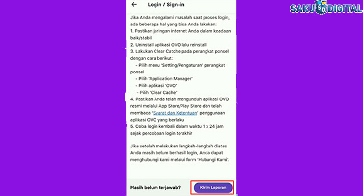 6 Klik Kirim Laporan