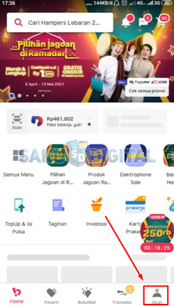 2 Pilih Menu Akun 1