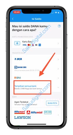 3 Klik Tampilkan Semua Bank 1