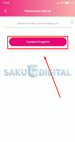 4 Tap Tambah Pengirim