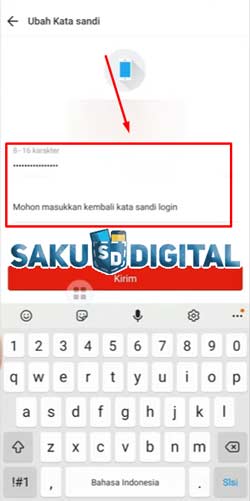 6 Masukkan Kata Sandi Baru