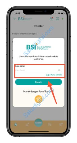 9 Input Password BSI Mobile