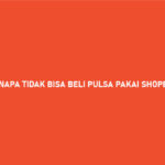 Kenapa Tidak Bisa Beli Pulsa Pakai Shopee Paylater Begini Solusinya