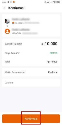 Konfirmasi Transfer 1