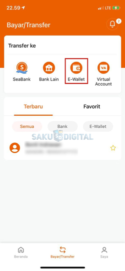 Pilih E Wallet